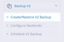 Create/Restore Backup