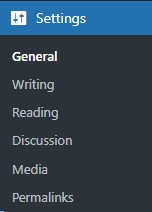 wordpress settings