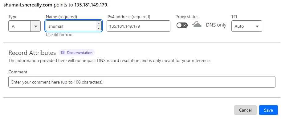 Create a Domain In Cloudflare