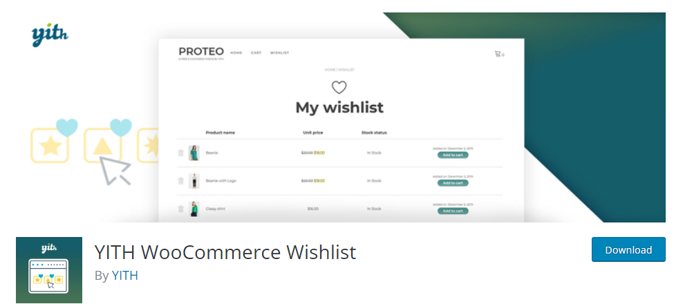 YITH WooCommerce Wishlist