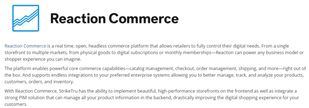 reaction commerce